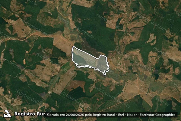 Imagem de satélite de Fazenda Tromba D?anta, Gameleira e Floresta - Gleba III em Itamarandiba - MG