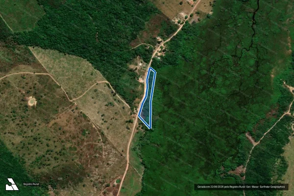 Imagem de satélite de P.A RIO BONITO / FAZENDA BOA ESPERANÇA / LOTE 240