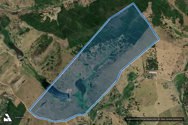 Imagem de satélite de Fazenda Santa Marta II em São João - PE