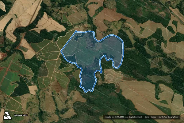Imagem de satélite de Fazenda Santa Helena da Ytaoca  - PARTE 1 em Cajuru - SP