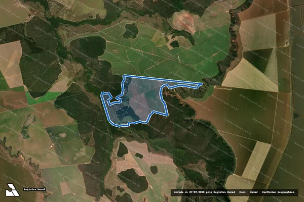Imagem de satélite de FAZENDA BABILÔNIA L.D. SÃO FRANCISCO / GLEBA 001 em Mineiros - GO