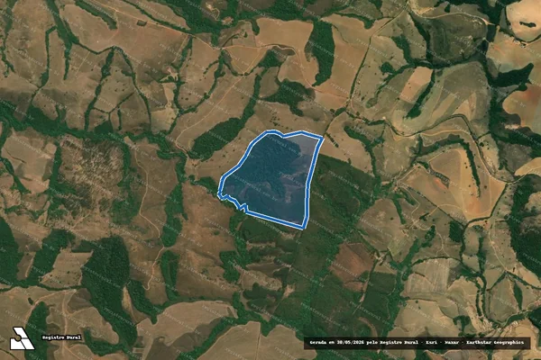 Imagem de satélite de PITANGUEIRA - Pitangueiras em Aiuruoca - MG