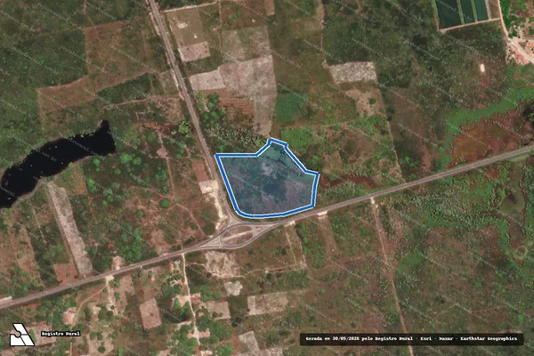 Imagem de satélite de FAZENDA SANTA FÉ ? PARCELA 30A - Parte 1 em Barroquinha - CE