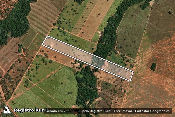 Imagem de satélite de FAZENDA SONHO MEU  GLEBA-01 - 08 em Buritis - MG