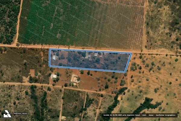 Imagem de satélite de Fazenda das Perobas Guarazinho Mat.51.964 - Gleba 31 em Jequitibá - MG