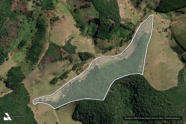 Imagem de satélite de CÓRREGO BOM SUCESSO - FAZENDA CARAÍBA - Parte 3 em Ladainha - MG
