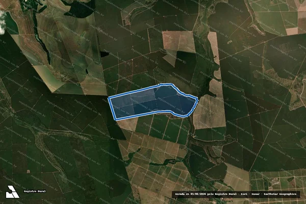 Imagem de satélite de Fazenda Salto do Lontra - PARTE 1 em Brotas - SP