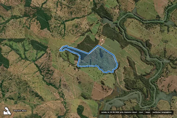 Imagem de satélite de FAZENDA SANTA BÁRBARA - PARTE 1 em Corumbaíba - GO