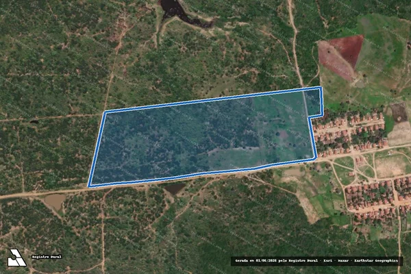 Imagem de satélite de PROJETO DE ASSENTAMENTO POTENGI - LOTE 116 - Parte 1 em Serra Caiada - RN