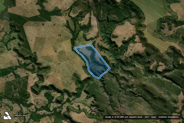 Imagem de satélite de FAZENDA VALE DA SERRA - Parte 1 em Alcinópolis - MS