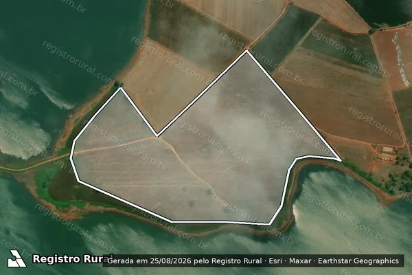 Imagem de satélite de Fazenda Ilha Alegro - Parcela 1 em Boa Esperança - MG