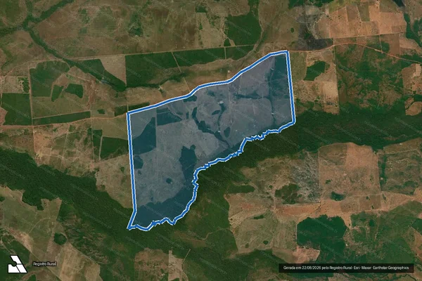 Imagem de satélite de Fazenda Espiríto Santo I - Parte B em Pium - TO