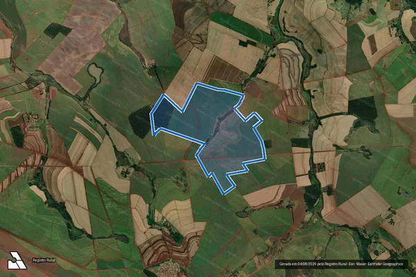 Imagem de satélite de FAZENDA SANTA ROSA - GLEBA B em Chavantes - SP