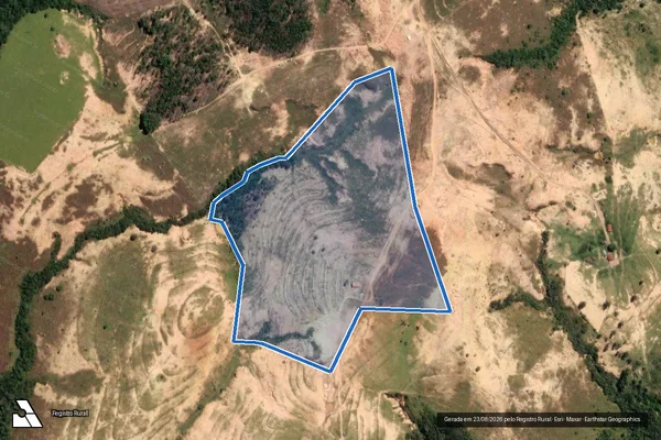 Imagem de satélite de FAZENDA CARRAPATO OU ALMAS - Parte 2 em Lagamar - MG