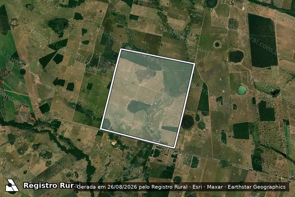 Imagem de satélite de FAZENDA PRIMAVERA - Parte 1 em Mirassol d'Oeste - MT
