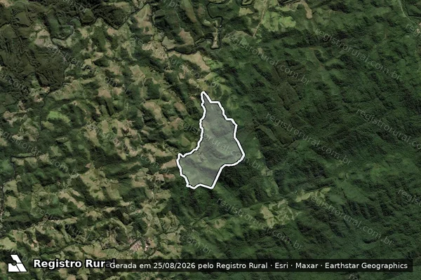 Imagem de satélite de Fazenda das Antinhas - Gleba A em Natividade da Serra - SP