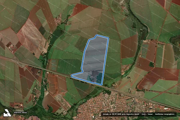 Imagem de satélite de SITIO SANTA MARINA  - Parte 1 em Pitangueiras - SP