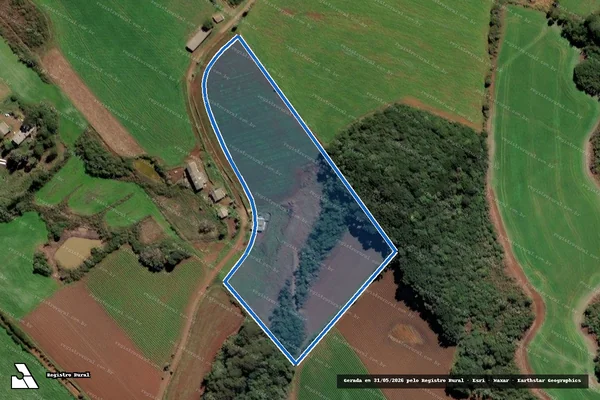 Imagem de satélite de Colonia Caiapia - Parte 1 em Fraiburgo - SC