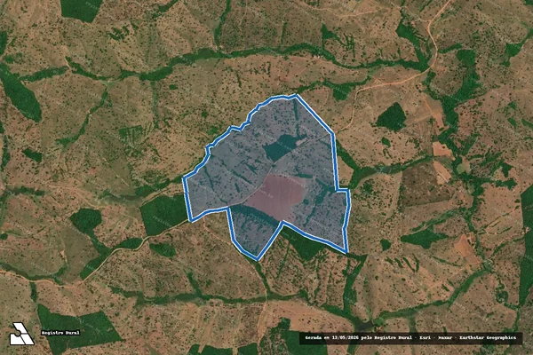 Imagem de satélite de FAZENDA SERRA NEGRA - 001 em Corumbaíba - GO