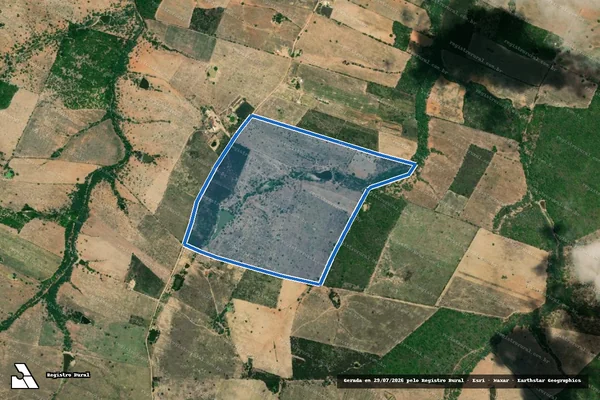 Imagem de satélite de FAZENDA NOVA FLORESTA - Gleba 04 em Nossa Senhora da Glória - SE