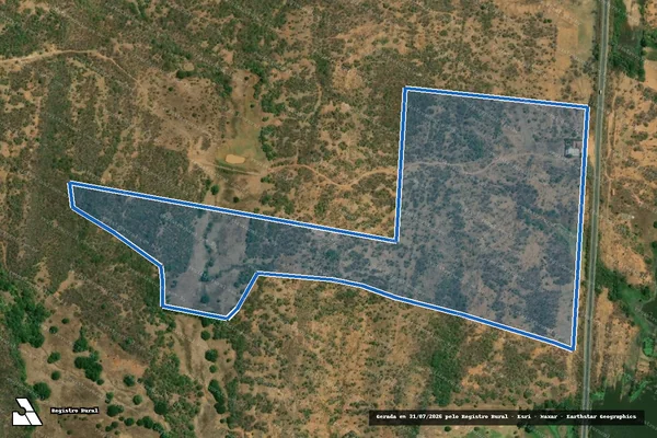 Imagem de satélite de SITIO BRUM  - LOTE 0863 - Parte 1 em Jaguaribe - CE