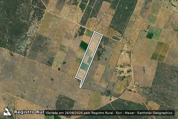 Imagem de satélite de Projeto de Assentamento Amazonas ? Lote 09 - Parte 1 em Parazinho - RN
