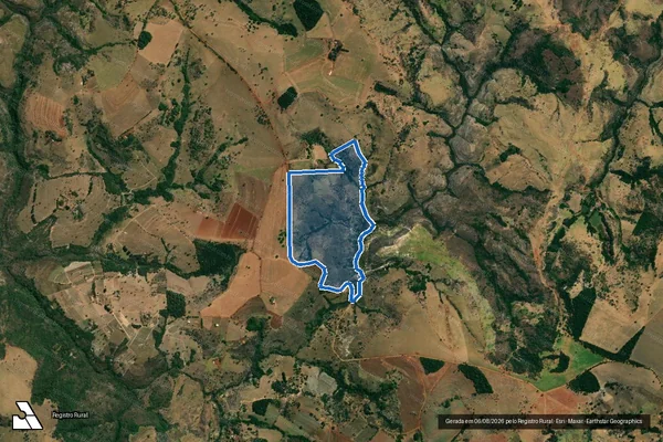 Imagem de satélite de FAZENDA GRANDE ? LUGAR TRÊS BARRAS - Parte 3 em Presidente Olegário - MG