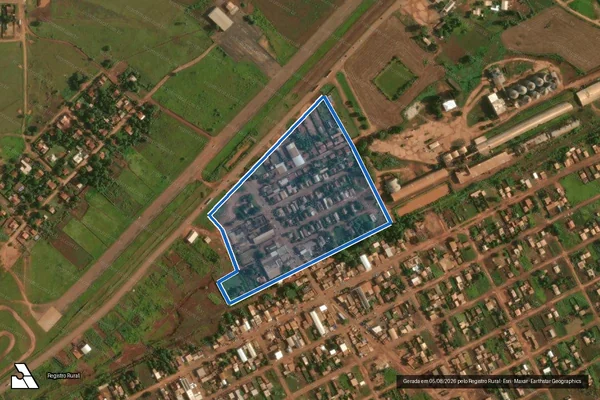 Imagem de satélite de P. A. Itamarati II (Gleba E) - Núcleo Urbano ? Gleba 02 em Ponta Porã - MS