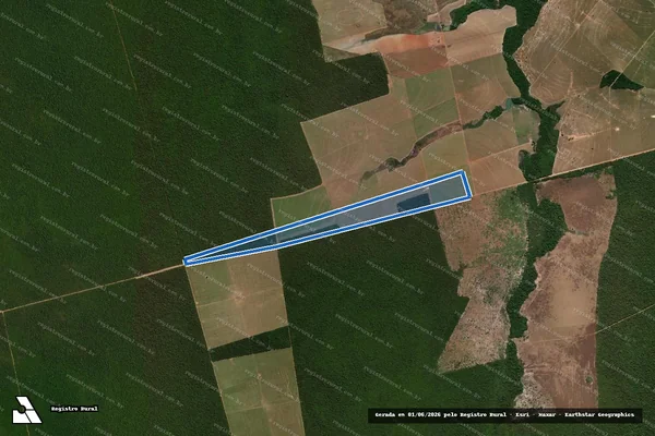 Imagem de satélite de Fazenda Entre Rios / Parcela 1 em Paranatinga - MT