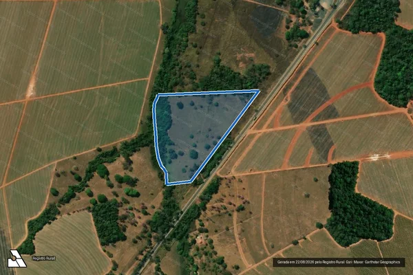 Imagem de satélite de FAZENDA CÓRREGO DA PAZ - 001 em Nova Glória - GO