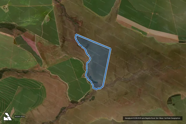 Imagem de satélite de Fazenda Olho D Água - Área Remanescente da Fazenda Olho D  Água em Costa Rica - MS