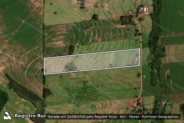 Imagem de satélite de Lote nº 5, Área de terras desmembrada do Lote nº 21 Gléba nº 11 - PARCELA 01 em Goioerê - PR