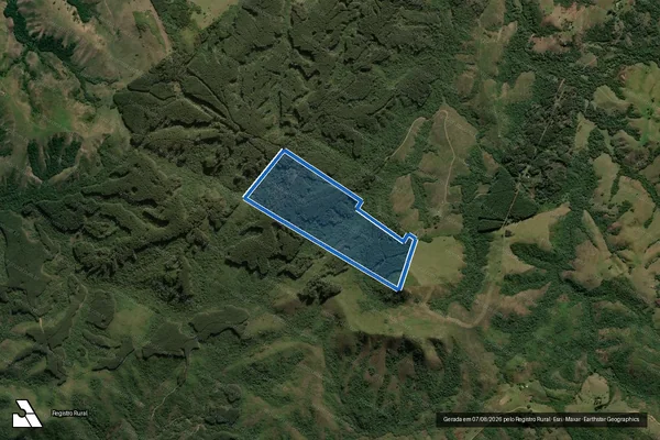 Imagem de satélite de Fazenda Recanto do Sossego - Gleba 01 - Parcela 1 em Cachoeira do Sul - RS
