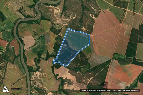 Imagem de satélite de FAZENDA FURADO - ÁREA TOTAL em Pompéu - MG