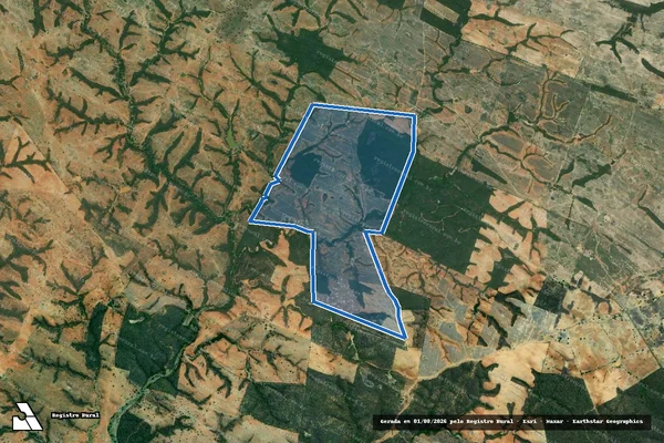 Imagem de satélite de Fazenda Santo Antônio - Parte 1 em Jeremoabo - BA