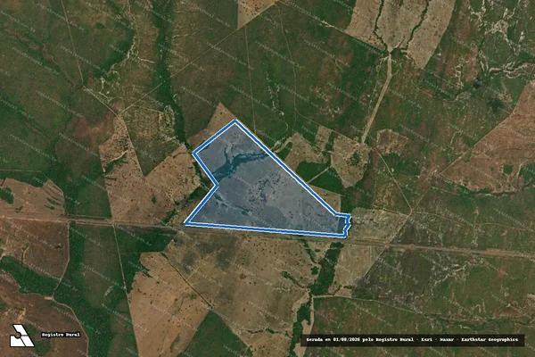 Imagem de satélite de FAZENDA MATA VERDE - GLEBA 01 em Peixe - TO