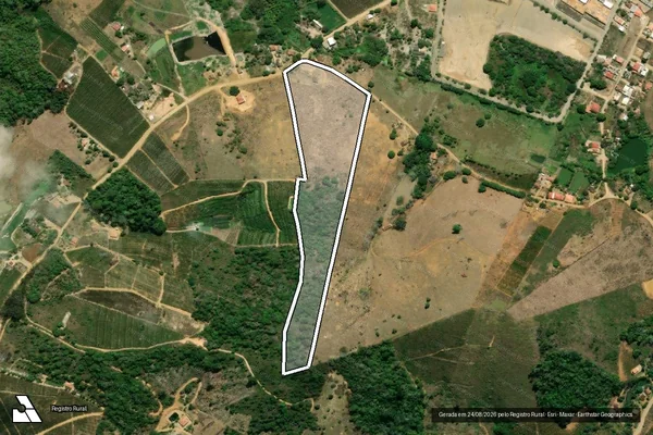 Imagem de satélite de Sitio Pagung - PARCELA 01 em Vila Pavão - ES