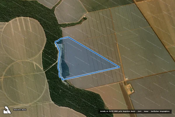 Imagem de satélite de FAZENDA VALE DO SOL - Mat. nº: 39.077 em Sorriso - MT