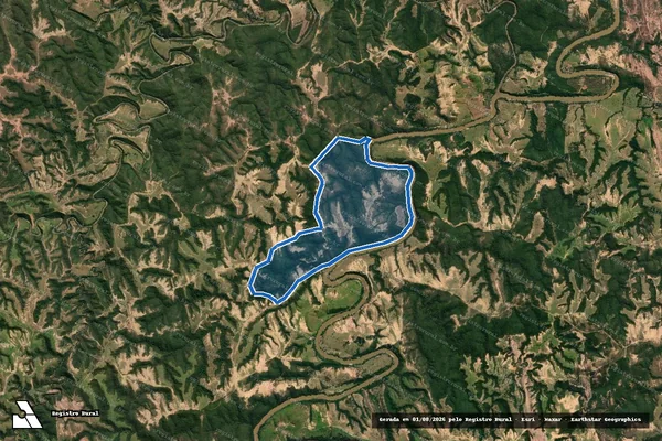 Imagem de satélite de Fazenda São Gonçalo, Andrade e Côrte, lugar Andrade ou Onça e Santa Cruz - Parte 4 em Varjão de Minas - MG