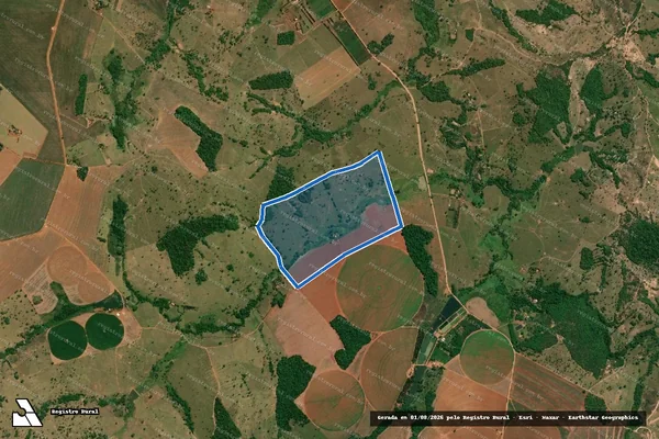 Imagem de satélite de FAZENDA SANTA ROSA - Gleba 01 em Morrinhos - GO