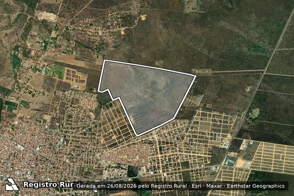 Imagem de satélite de FAZENDA MODELO em Bom Jesus da Lapa - BA