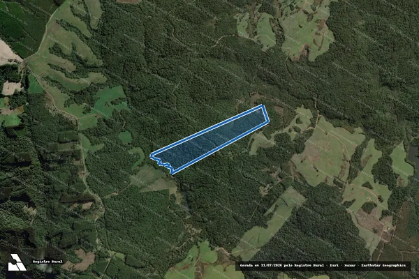 Imagem de satélite de Matrícula 20.287 - Parcela 1 em Itaiópolis - SC