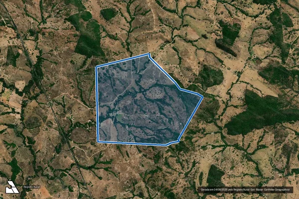 Imagem de satélite de FAZENDA COQUEIRO - 001 em Goiás - GO