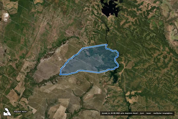 Imagem de satélite de FAZENDA CANAÃ, ANTIGA FAZ. BAIXA DA ROÇA   - Parcela 1 em Dianópolis - TO