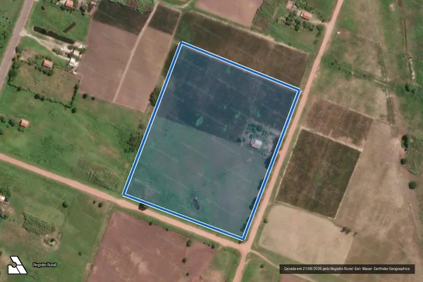 Imagem de satélite de Lote 124 - Parcela 1 em São João da Barra - RJ