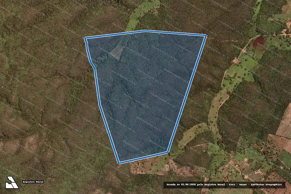 Imagem de satélite de REPARTIÇÃO - Parte 1 em Cristalândia do Piauí - PI