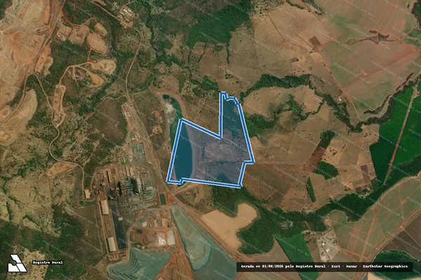 Imagem de satélite de Fazenda Pouso Alegre - 1616 em Barro Alto - GO