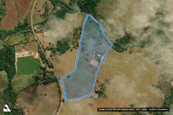 Imagem de satélite de FAZENDA FORMIGA OU GODOI - 001 em Anápolis - GO