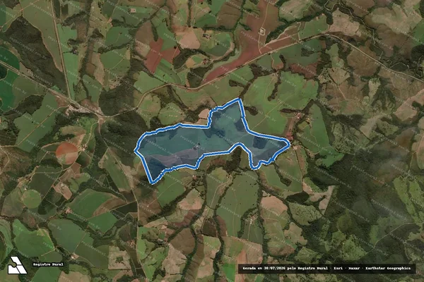 Imagem de satélite de FAZENDA SANTO ANTONIO E PALMITAL - Parte 1 em Ibiá - MG