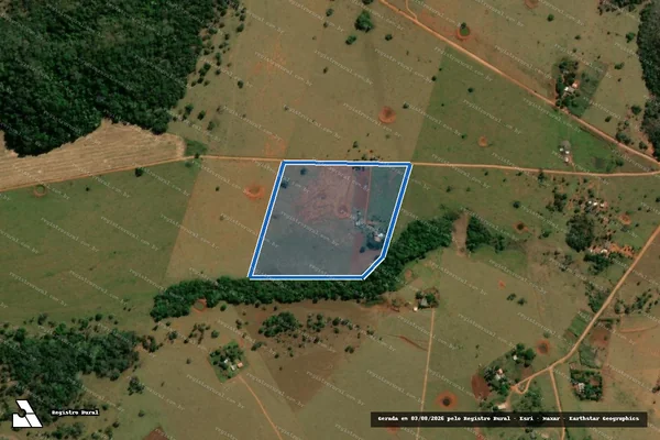 Imagem de satélite de Projeto Assentamento Serra Alegre - LOTE 30B em Bodoquena - MS